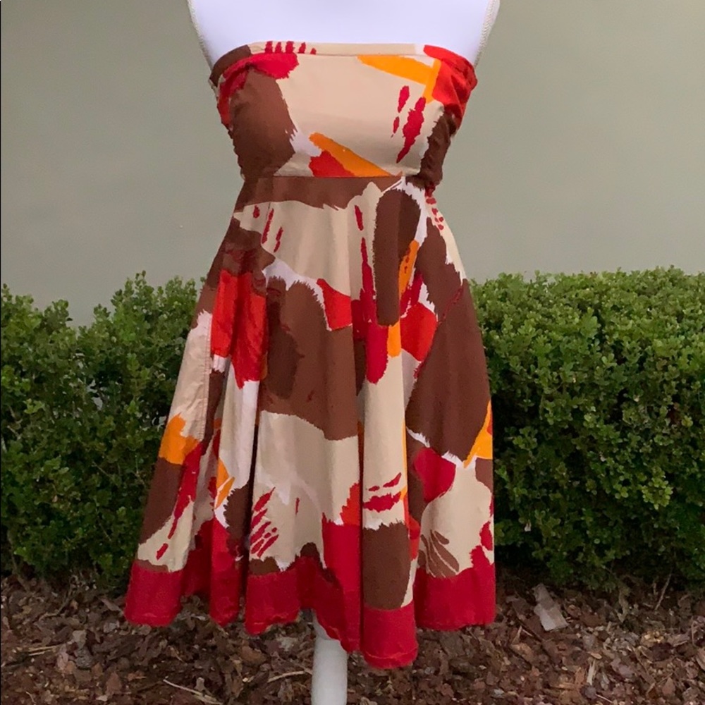 Anthropologie Colorful 100% Cotton Dress
